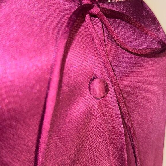 Vintage Montgomery Ward Women's Long NyyRobe Buttons Pocket Size Small - Picture 10 of 14